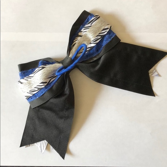 🎀 Bow - Blue/Black/Zebra. - Picture 3 of 5